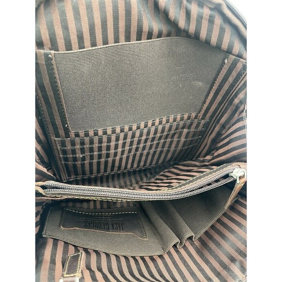 Jack Georges LEATHER BACKPACK "Voyager" DISTRESSED BROWN Unisex CONVERTIBLE BAG - Picture 16 of 16